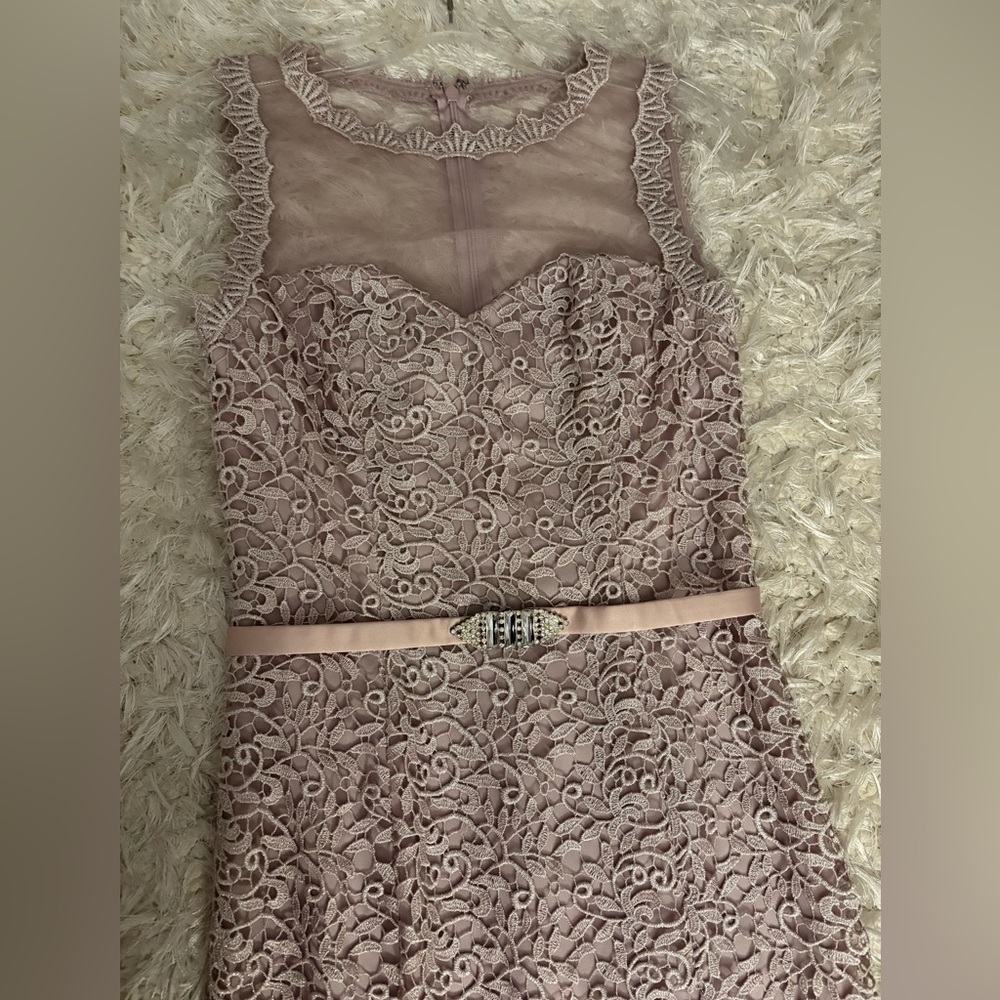 JS Collections Lace Wedding Dress in Mauve